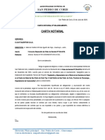 Carta Notarial N 004-2020, Comunico Resolución de Contrato