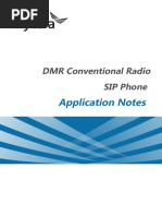 DMR Conventional Radio - SIP Phone - Application Notes - R5.0