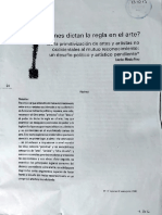 Quienes Dictan La Regla en El Arte.