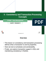 IT3306 - 05 - Consistency and Transaction Processing Concepts