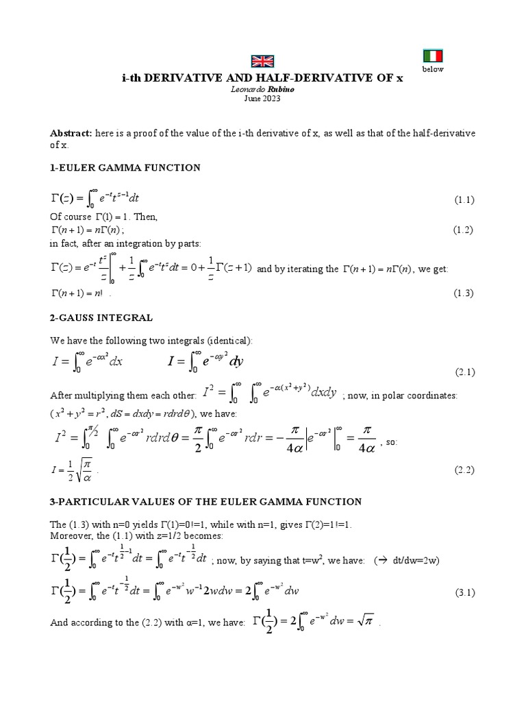 i-th-derivative-and-half-derivative-of-x-pdf-complex-number-integral