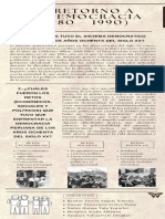 Infografía de Proceso Periódico Vintage Antiguo Marrón