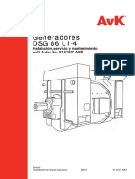 Alternador AVK - DSG 86 L1-4 Instalacion Servicio y Mantenimiento