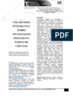 Uma Revisao Integrativa Sobre Tecnologias Digitais No Ensino de Ciencias