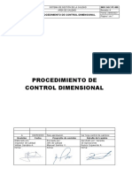 INDC-SGC-PC-009 Procedimiento de Control Dimensional