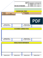 Gcs-Sh-Fo-01 Reporte Paro de Actividades