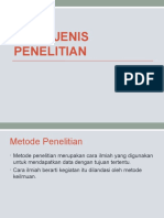 Jenis Jenis Penelitian