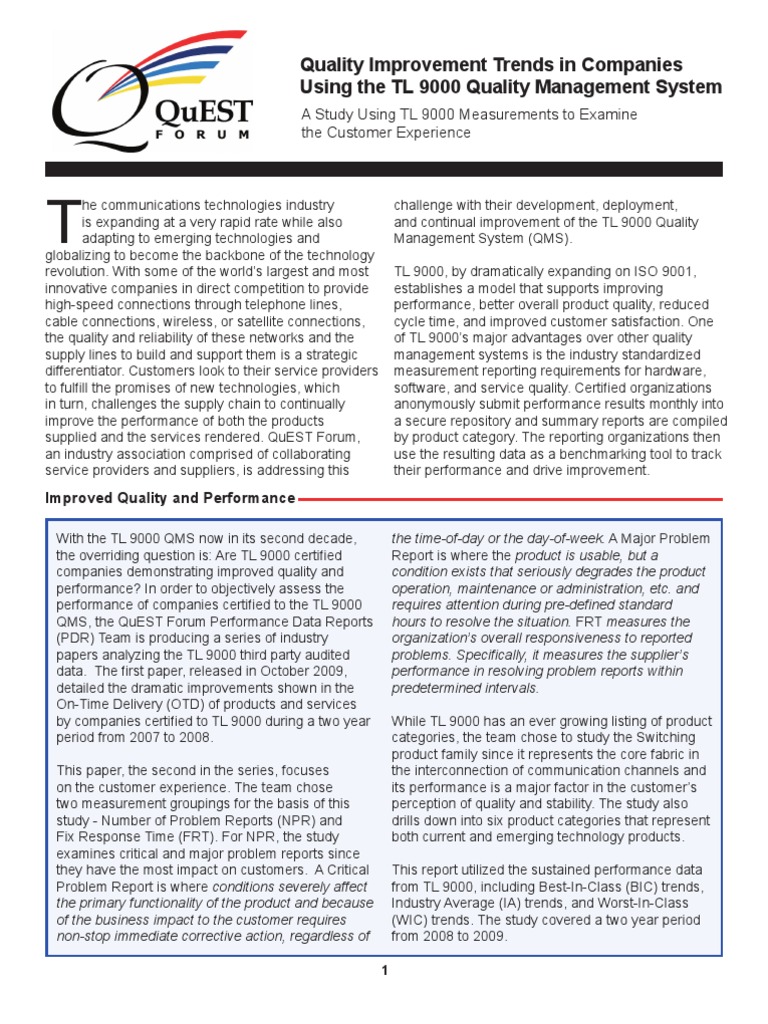 best paper for quality mangement in 2008