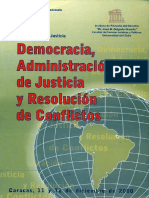 Democracia, Administración de Justicia y Resoluci