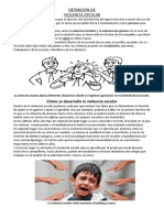 Definición de Violencia Escolar Comunicación 26-06-2023