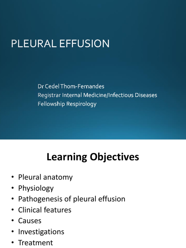 Pleural Effusion Med Students PDF Medicine Causes Of Death
