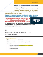 Ejemplo de Desarrollo Del Examen Final - 2023-1 - Carlos Merino