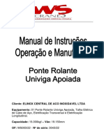 Manual de Instruções, Operação e Manutenção - 15t