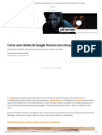 Como Usar Dados Do Google Finance em Uma Planilha Do Excel - Produtividade - TechTudo