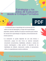 Las Estrategias y Los Instrumentos de Evaluación Desde El Enfoque Formativo.