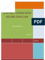 Cozumlu Ckmis Kpds Kelime Sorulari