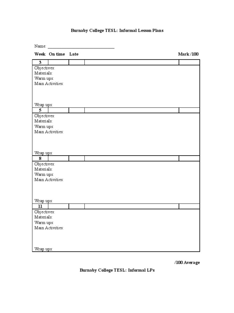 Informal LPs | PDF