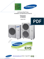 Air Source Heat Pump Installation and Maintenance Manual Model Numbers - RC090MHXEA, RC160MHXEA