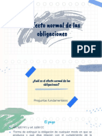 Efecto Normal de Las Obligaciones. El Pago. La Subrogación