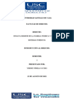 Ensayo Los Orígenes de Las Familias Jurídicas y Los Actuales Sistemas Jurídicos