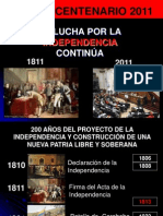 FORO BICENTENARIO La Lucha por la Independencia continúa