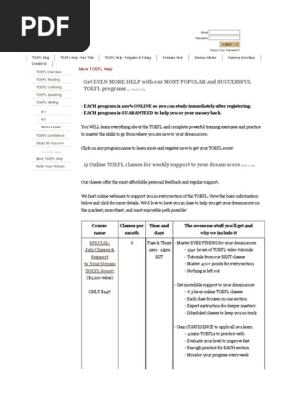 More Toefl help
