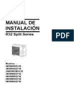 3MXM40-68N, 3AMXM52M, 4MXM68-80N, 5MXM90N 3PES417620-2J Installation Manual Spanish