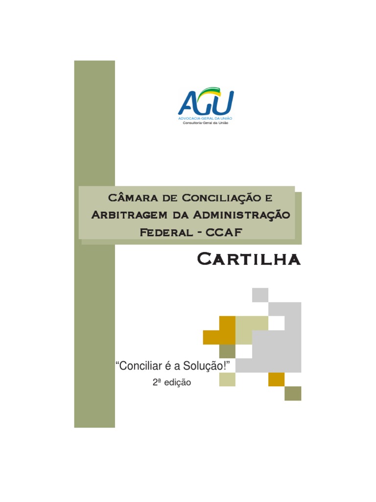 Cartilha CCAF 03 02 09 | PDF | Administração pública | Mediação