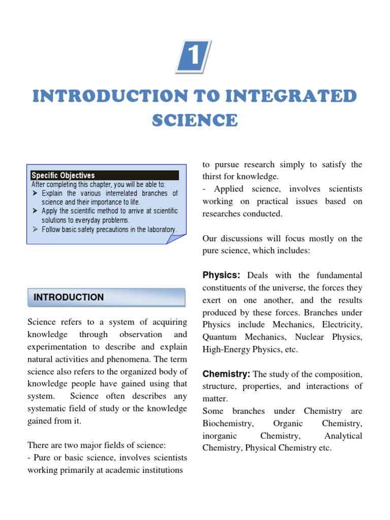 Introduction to Integrated Science | PDF | Density | International ...