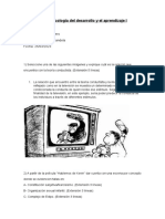 Psicología Del Desarrollo y El Aprendizaje I