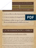 Introducción A La Biblia SEC 03 - El Proceso de Transmisión y La Formación Del Canon