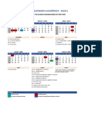 Calendario Academico 23.1 - Faculdade Anhanguera de São José