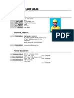 CURRICULUM - VITAE - Novi Irwan Safari