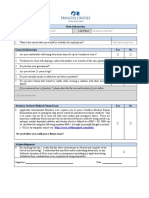 Princess Pre Screening Questionnaire 9 Months