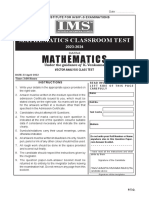 Vector Analysis Class Test-11 23 April 2023