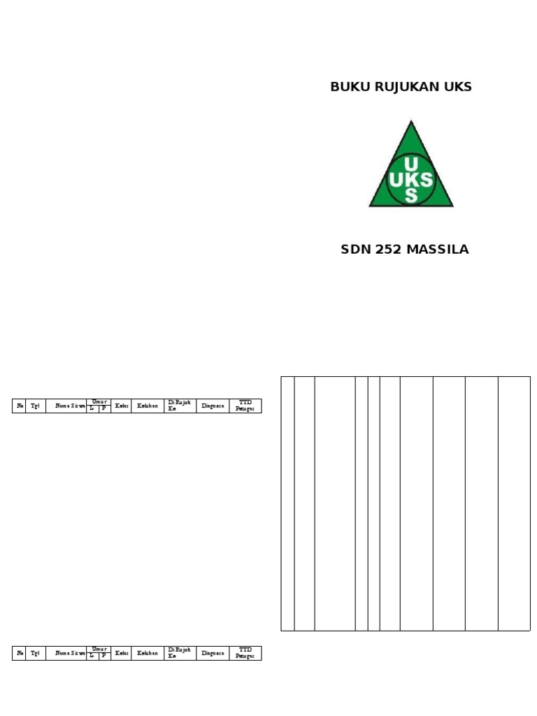 Buku Rujukan UKS untuk Sekolah SD | PDF