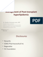 Management of Post-Transplant Hyperlipidemia - 2021
