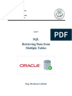 Lab - 5 - Retrieving Data From Multiple Tables