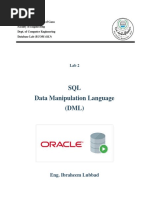 Lab 2 Data-Manipulation-LanguageDML