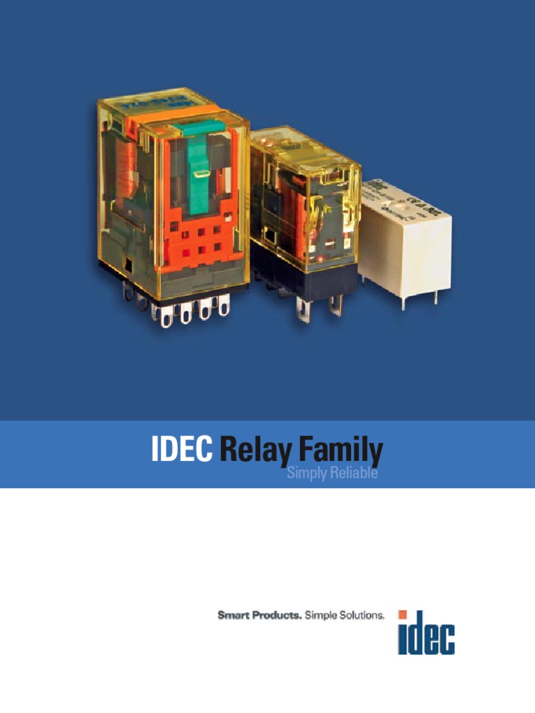 IDEC Relay Family Brochure PDF Relay Programmable Logic Controller
