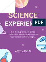 Science Class Experience ESSAY