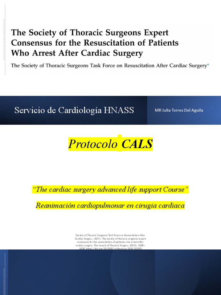 Expo de RCP Post QX Cardiaca | PDF | Cardiothoracic Surgery ...