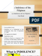 G5-Indolence of The Filipinos