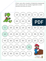 Laberintos Numericos de 5 en 5 Super Mario