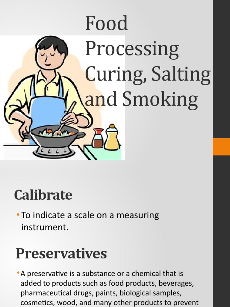 TLE COOKERY8 Food Processing Curing Salting and Smoking PDF Foods