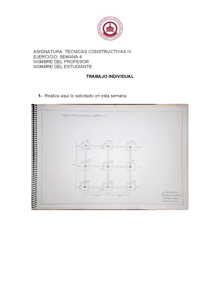 TÉCNICA CONSTRUCTIVA III Semana 4 | PDF