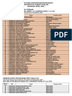 Nomor Kursi Wisudawan