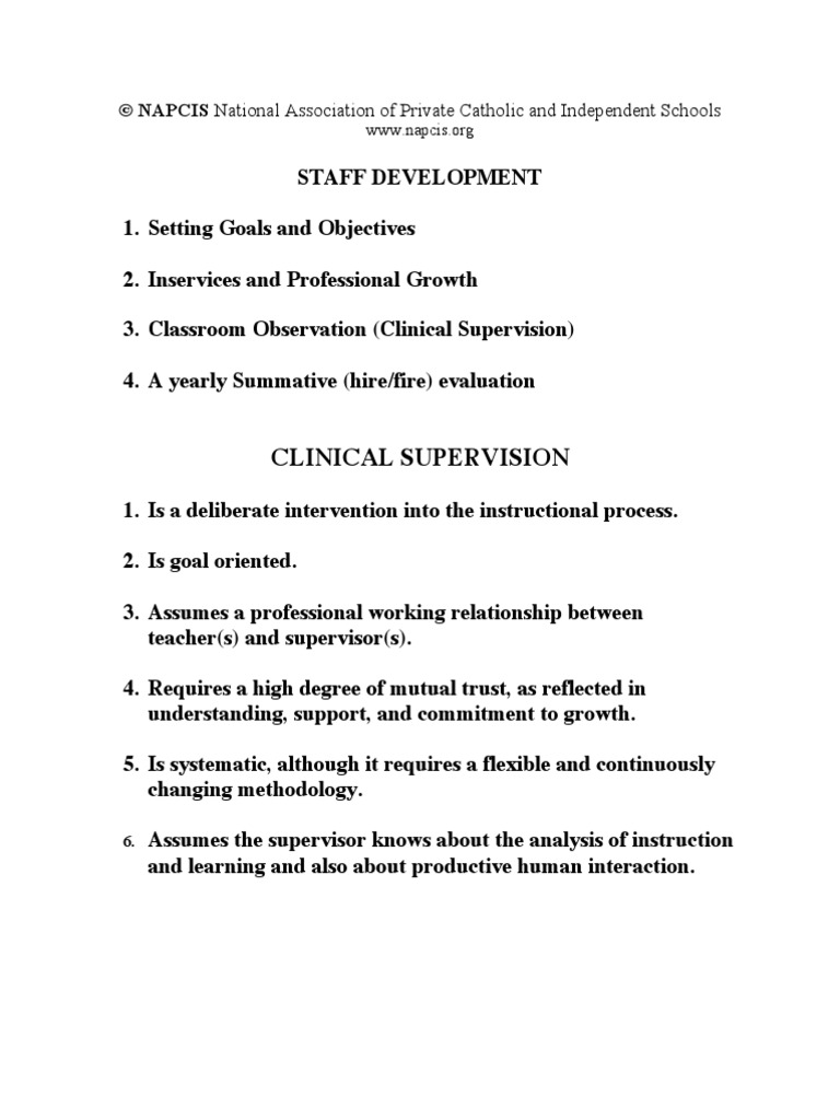Clinical Supervision in Education | PDF | Observation | Teachers