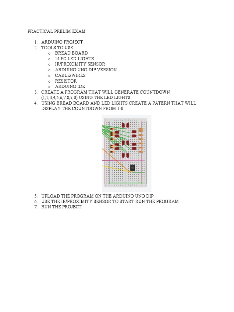 Arduino Countdown LED Project Guide | PDF
