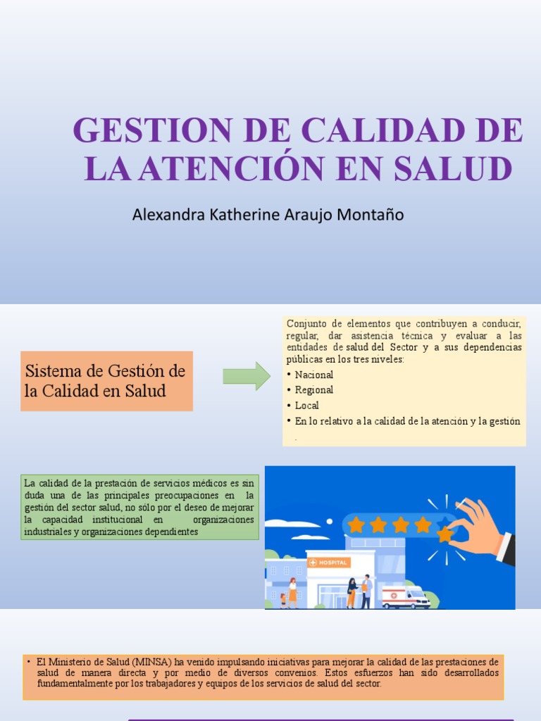 Gestión de Calidad en Atención Salud | PDF | Negocios